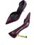 Scarlet Bordo Kırışık Rugan (8cm) Topuk Boyu Günlük Kullanım Stiletto 5