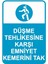 Düşme Tehlikesine Karşı Emniyet Kemeri Tak Iş Güvenliği Uyarı Levhası 25X35 cm 1