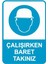 Çalışırken Baret Takınız Iş Güvenliği Uyarı Levhası 35X50 cm 1