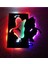 Angel & Devil LED Işıklı Ahşap Tablo 50X45CM 2