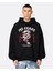 Lobabo Giyim Siyah Dragon Baskılı Sweatshirt 1