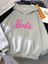 Baskılı Kapüşonlu Sweatshirt Barbie Sweatshirt 1