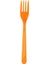 Roll-Up Turuncu Plastik Çatal 18 Cm-25 Adet 1