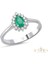 Zümrüt ve Pırlanta Taşlı Yüzük PÇY16 1