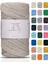 Premium Koton Pamuk Makrome Ipi Sütlü Kahve 200 gr 150 Metre 2mm Cotton Zincir Makrome Çanta Ipi Supla Ipi 1