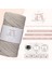 Premium Koton Pamuk Makrome Ipi Sütlü Kahve 200 gr 150 Metre 2mm Cotton Zincir Makrome Çanta Ipi Supla Ipi 2