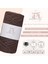 Premium Koton Pamuk Makrome Ipi Acı Kahve 200 gr 150 Metre 2mm Cotton Zincir Makrome Çanta Ipi Supla Ipi 2