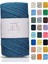 Premium Koton Pamuk Makrome Ipi Kot Mavi 200 gr 150 Metre 2mm Cotton Zincir Makrome Çanta Ipi Supla Ipi 1