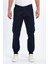 TheSeason Erkek Lacivert Gabardin Slim Fit Paçası Lastikli Kargo Cepli Pamuklu Esnek Pantolon 1