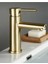 Gold Altın Kaplama Kartal Sabit Banyo Lavabo Bataryası Musluğu Çeşmesi Çift Su Girişli 1