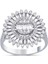 0.93 Ct F-G Vs-Si 4.20 gr 14 K Jwd Baget Yüzük 1