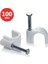 Karya 8 Numara Çelik Çivili 25 mm Kroşe (100LÜ POŞET)(4X16 Antigron Kablolar Için) 2