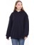 Pamuklu Kapüşonlu 3 Iplik Şardonlu Kalın Oversize Sweatshirt 1