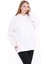 Pamuklu Kapüşonlu 3 Iplik Şardonlu Kalın Oversize Sweatshirt 3