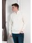 Yarım Fermuarlı Dik Yaka 3 Iplik Içi Polarlı Oversize Kışlık Sweatshirt 2