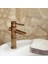Bambu Model Rustik Antik Lavabo Bataryası Banyo Musluğu Eskitme Lavabo Armatür Otantik Bakır Görünüm 2