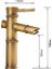 Bambu Model Rustik Antik Lavabo Bataryası Banyo Musluğu Eskitme Lavabo Armatür Otantik Bakır Görünüm 5