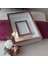 25X35 cm Fotoğraf Bölümlü Ledli Isimli Beyaz-Rose Yarı Pleksi Kaplamalı Derin Anı Çerçevesi! Gül Kutusu! 1