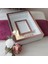 25X35 cm Fotoğraf Bölümlü Ledli Isimli Beyaz-Rose Yarı Pleksi Kaplamalı Derin Anı Çerçevesi! Gül Kutusu! 2