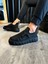 Bağcık Detaylı Triko Tasarımlı Ortopedik Yüksek Taban Siyah (Siyah ) Erkek Günlük Sneaker Ayakkabı 3