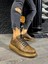 Bağcıklı Cilt Deri Ortopedik Yüksek Taban Kahverengi (Kahverengi ) Erkek Günlük Sneaker Ayakkabı 1
