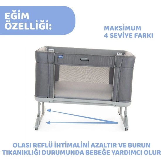 Chicco Silinebilir Portatif NEXT2ME Forever Anne Yanı Beşik Fiyatı