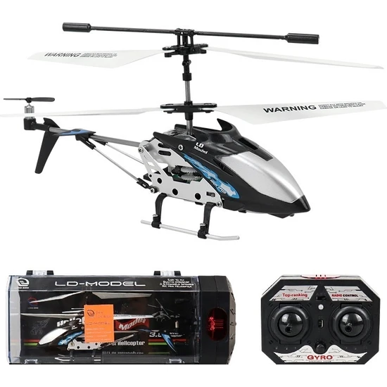 Chunkyated 3.5 Kanal Alaşım Uzaktan Kumandalı Helikopter Modeli Işık Şarjlı Çocuk Çocuk Oyuncak Uzaktan Kumandalı Uçak (Yurt Dışından)