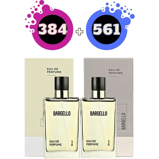 Bargello 384 Edp Floral 50 ml Kadın Parfüm + 561 Edp Fresh 50 ml Erkek Parfüm Seti