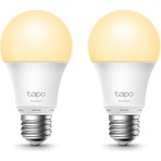 TP-Link Tapo L510E(2-pack) | Akıllı Wi-Fi Ampul | 806 Lümen | E27 | 8.3W | Kısılabilir Sıcak Beyaz Işık | Enerji Tasarruflu | Alexa & Google Home Uyumlu | Hub Gerektirmez | Uygulama ile Işık Kontrolü
