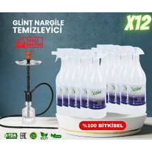 Glint Hookah 12 x 1 Lt. %100 Bitkisel Cam Metal Nargile Lüle Marpuç Temizleyici Spreyi