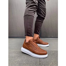 Shoecide Yüksek Taban Günlük Ayakkabı 040 Taba