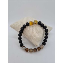 Doğal Taş Dünyası Sertifikalı Yosunlu Akik ve Oniks Doğal Taş Bileklik