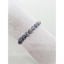 Doğal Taş Dünyası Sertifikalı Kyanit Doğal Taş Bileklik Aaa Kalite
