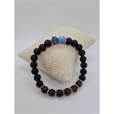 Doğal Taş Dünyası Sertifikalı Madagaskar Akik ve Oniks Doğal Taş Bileklik