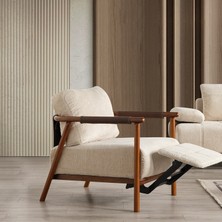 Eymense Pablo Ayak Uzatmalı Ahşap Berjer