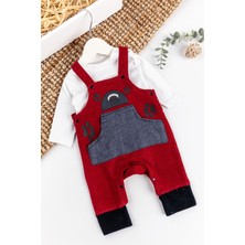 Babymod Ayıcık Işlemeli Erkek Bebek Tulum Salopet Takım