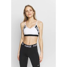 Nike Beyaz Bra Indy Light Support Sporcu Sütyeni Kadın Nefes Alabilir Kumaş ile Rahat Kesim