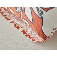 English Home Grandiflora Dijital Baskılı Soft Cotton 2'li Yastık Kılıfı 50X70 Terracotta
