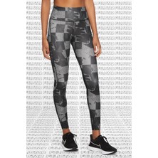 Nike Epic Fast Leggings Graphic 7/8 Baskılı Çok Cepli Toparlayıcı Tayt Siyah