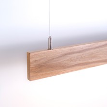 Line Minimal Slim Modern Ahşap Aydınlatma - Minimal LED Sarkıt Avize