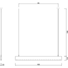 Line Minimal Slim Modern Ahşap Aydınlatma - Minimal LED Sarkıt Avize