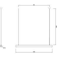 Line Minimal Silindir Modern Ahşap Aydınlatma - Minimal LED Sarkıt Avize