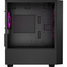 Rampage Lyra Mesh Temperli Camlı Siyah 3* 12CM Rgb Fan M-Atx Mini-T Gaming Oyuncu Kasası