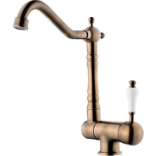 Kare Kapadokya Mix Antik Sarı Pencere Önü Evye Bataryası