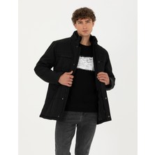 Pierre Cardin Erkek Siyah Şişme Mont 50275485-VR046