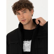 Pierre Cardin Erkek Siyah Şişme Mont 50275485-VR046