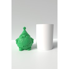 Cage Art Studio Noel Baba Mum Silikon Kalıp - Mr Santa Mum Kalıbı Mum Yapım Malzemeleri