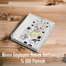Burhan Hediyelik Eşya Ninni Söyleyen Bebek Battaniye % 100 Pamuk