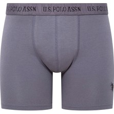 U.S. Polo Assn. Erkek Siyah-Gri-Antrasit 3'lü Boxer 80517