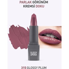 315 Glossy Plum Parlak Ruj - Nemlendirici Etkili Pürüzsüz Dudak Görünümü - Glossy Lipstick